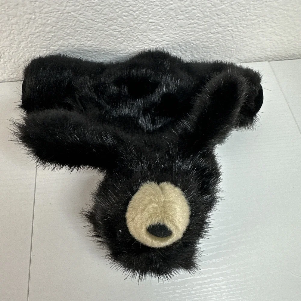 Folkmanis Baby Black Bear Plush Hand Puppet 9